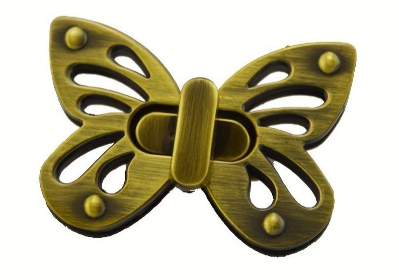 TWIST LOCK BUTTERFLY - ANTIQUE