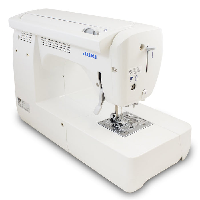 HZL-DX7 - V287 stitches, 4 fonts for letters, box-feed feeding, automatic thread cutting, float function. A studio machine with industrial functions.