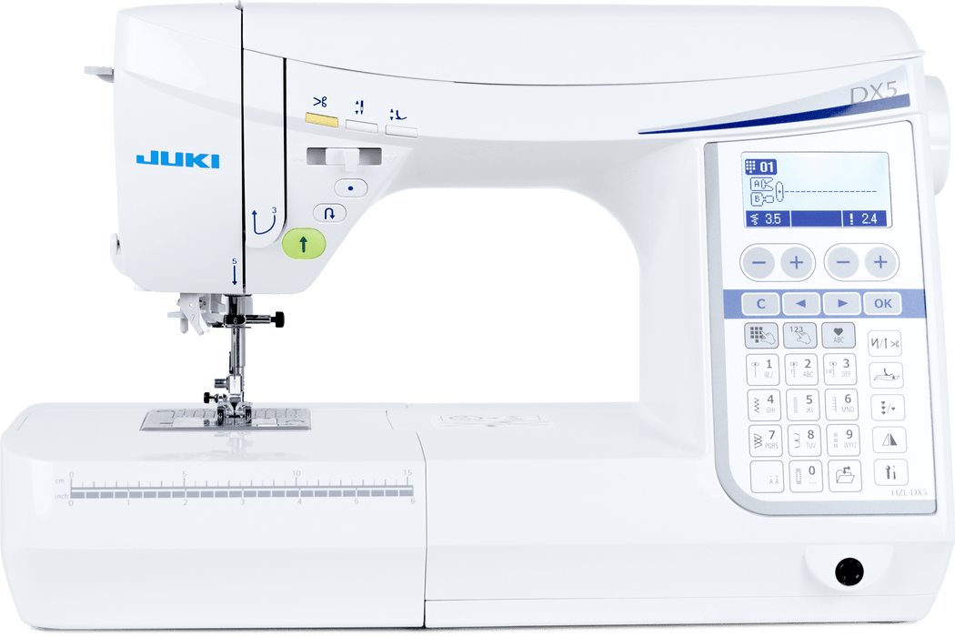 HZL-DX5 - 158 sömmar, box-feed matning, automatisk trådklipp, floatfunktion. En ateljémaskin med industriella funktioner.