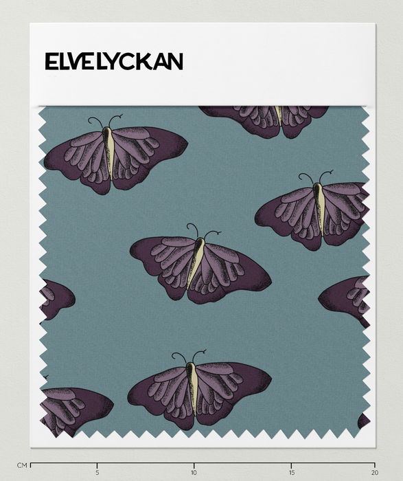 BUTTERFLIES - VIOLET  - RIBBED KNIT